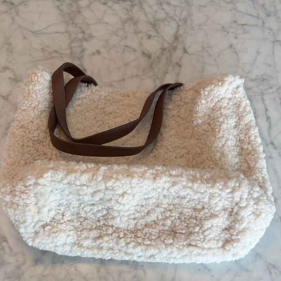 Handbags - Cozy Cream Sherpa Tote Bag